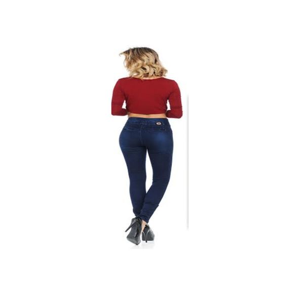 MM JEANS STRETCH DENIM DARK BLUE, WAIST 27iN, H10 MMWY100 SZ 3 , BUTT LIFTING, - Picture 6 of 13